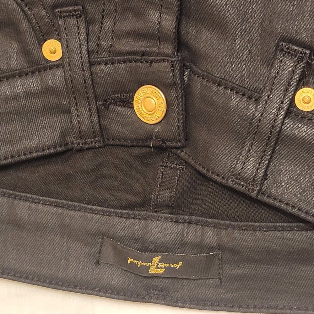Black/Gold 7 For All Mankind Pants
